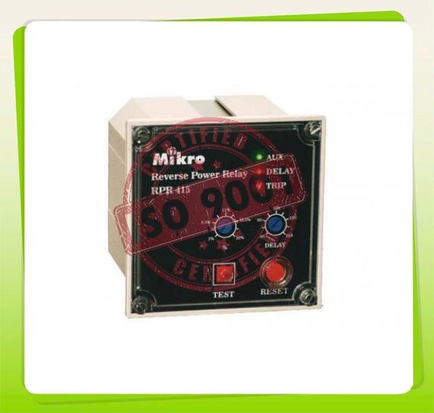 REVERSE POWER RELAY RƠ-LE BẢO VỆ CÔNG SUẤT NGƯỢC RPR 415-32 