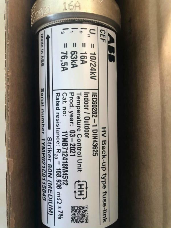 CẦU CHÌ ỐNG TRUNG THẾ 16A 10/24KV ABB CEF